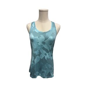 NIKE DRI-FIT MILER WOMEN'S TANK TOP SHIRT REFLECTIVE BLUE - size Small